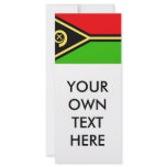 Vanuatu Flag Custom Rack Card