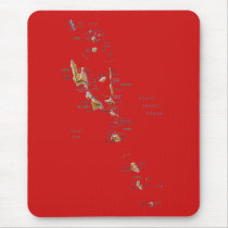 Vanuatu Map Mousepad by FlagAndMap Vanuatu Map Mousepad