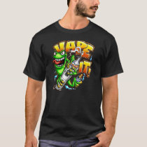 vape, frog, vaper, vapor, vaping, vapes, e-cig, t-shirt, vaped, Shirt with custom graphic design