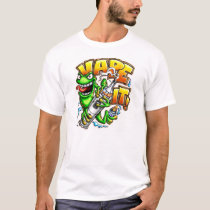 vape, vapor, vaper, vaping, vaped, vapes, e-cig, cigarette, frog, Shirt with custom graphic design