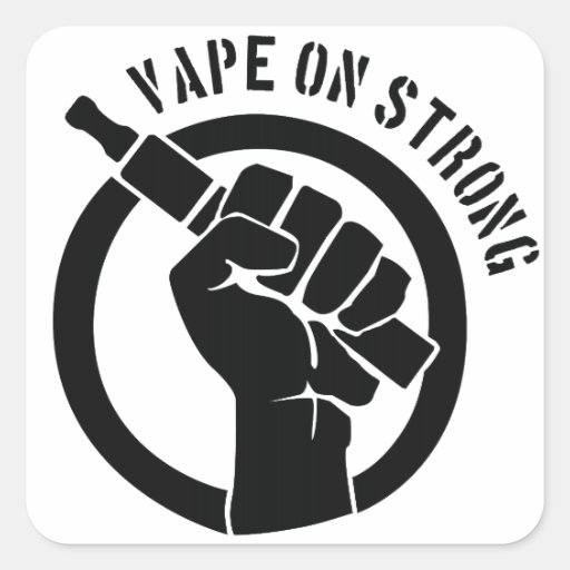 Vape On Strong Square Sticker Zazzle