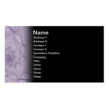 Vapours Abstract Fractal Art Business Card