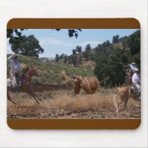 Vaquero Roping Grizzly Mousepad by tbarcequine Vaquero Roping Grizzly Mousepad