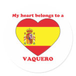 Vaquero Round Sticker