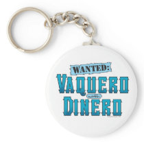 Vaquero with DineroButton Keychain
