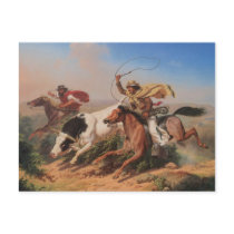 Vaqueros Roping a Steer