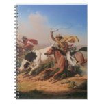 Vaqueros Roping a Steer Spiral Note Books