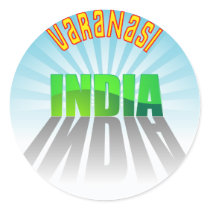 Varanasi Round Stickers