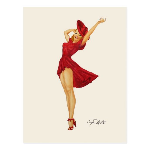 Vargas Pinup Girl - Mini Collectible Prints Post Cards