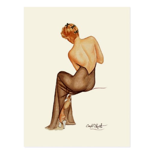 Vargas Pinup Girl - Mini Collectible Prints Post Cards