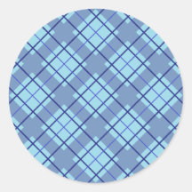 Variation Blue Plaid Sticker