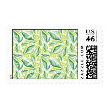 Variegated Green Ferns Stamp