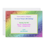 Variegated Rainbow Invitation