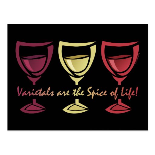 Varietals Wine Postcards