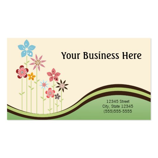 Various Flowers Business Card