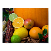 Various Fruit (Oranges Limes Corn Pumpkin Apple) posters