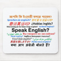 Various Language Products - Speak English? Mousepad