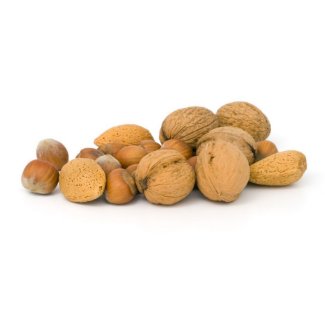 Various Nuts Including Hazelnuts Walnuts And Almonds stamp