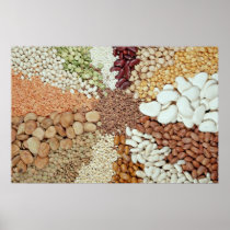 Various pulses in star pattern poster