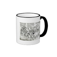 Various scenes illustrating a psalm 2 coffee mug