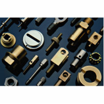 Various small nuts, bolts and screws cut out