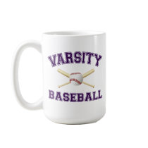 VARSITY BASEBAL PURPLE mugs