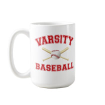 VARSITY BASEBALL RED mugs