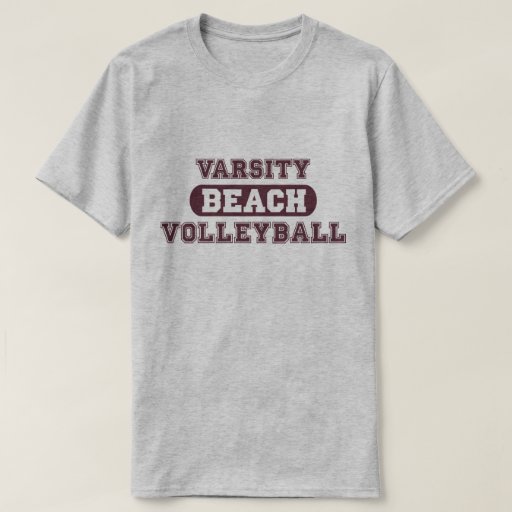 Varsity Beach Volleyball TShirt Zazzle