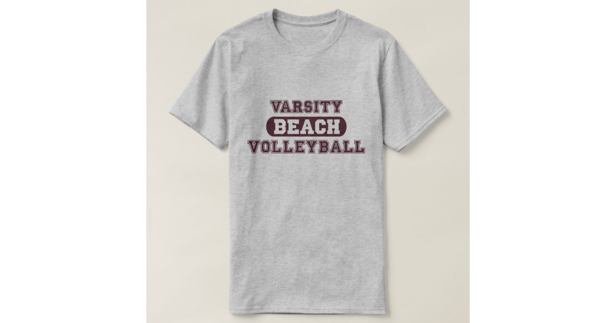 Varsity Beach Volleyball TShirt Zazzle