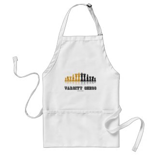 Varsity Chess (Reflective Chess Set) apron