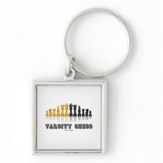Varsity Chess (Reflective Chess Set) keychain