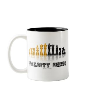 Varsity Chess (Reflective Chess Set) mug