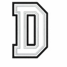 basic_polo - Embroidered varsity style D... perfect for showing off your team spirit, school pride, or favorite initial! The high quality double stitched border allows you to customize two thread colors as well as the garment style, creating thousands of possible color combinations.