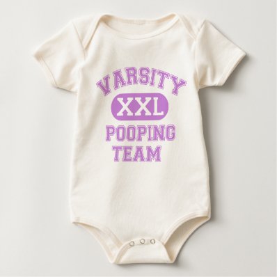 VARSITY POOPING TEAM BABY BODYSUIT