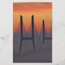 Vasco da Gama Bridge Lisbon Portugal Flyer Design