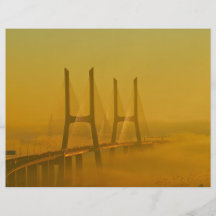 Vasco da Gama Bridge Lisbon Portugal Flyer Design