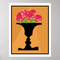 vase and faces posters