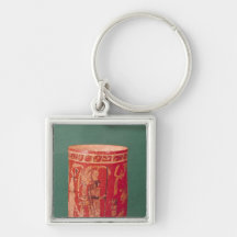 Vase depicting a ceremonial scene, Tepeu 1 Period Key Chains