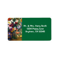 Vase of Chrysanthemums Fine Art by Renoir Labels
