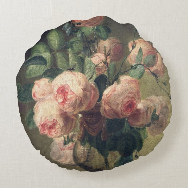 Vase of Flowers 2 2 Round Pillow