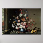 Vase of Flowers by a Window, Balthasar van der Ast Print