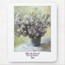 Vase of Flowers by Claude Monet mousepads by Flag_Maker Vase of Flowers by Claude Monet mousepads