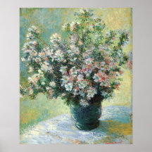 Vase of Flowers by Monet Print