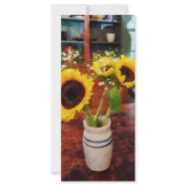 Vase of Sunflowers Rack Cards