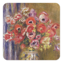 Vase of Tulips and Anemones, c.1895 Stickers