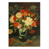 Vase with Carnations, van Gogh Business Card