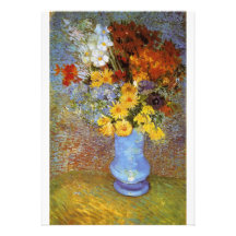 Vase with daisies and anemones - Van Gogh Custom Announcements