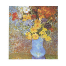 Vase with daisies and anemones - Van Gogh Notepads