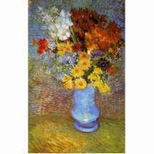 Vase with daisies and anemones - Van Gogh Photo Sculpture