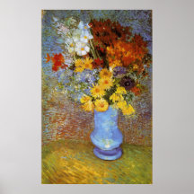 Vase with daisies and anemones - Van Gogh Print